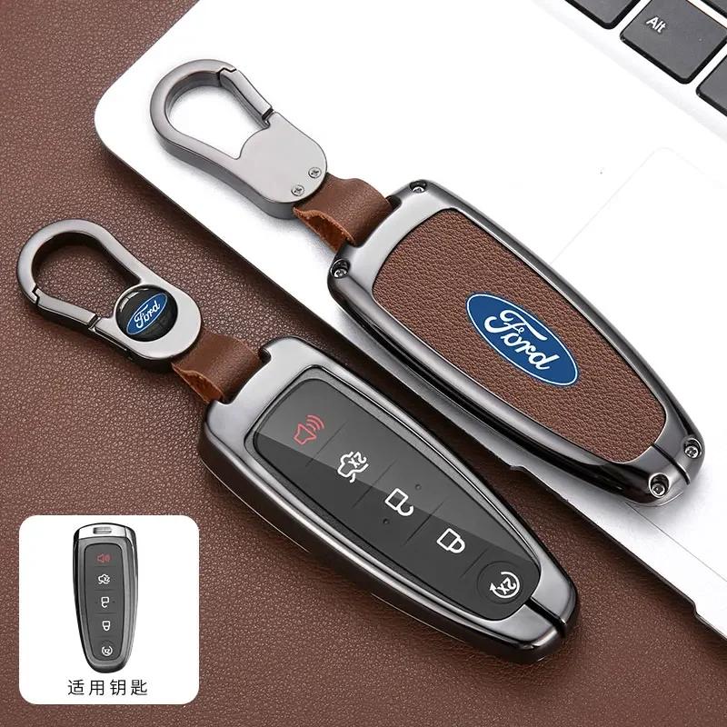 Автомобильная наклейка Автомобильная наклейка 2025 Горячий чехол-брелок для ключей автомобиля Оболочка Для Ford Escape 2013 2014 2015 2016 2017 2018 2019 Escort Edge Taurus