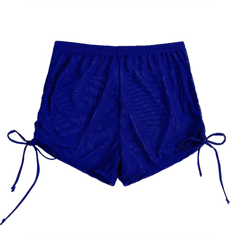 Women's Mesh Transparent Bikini Cover Summer Beach Shorts Drawstring Swimwear