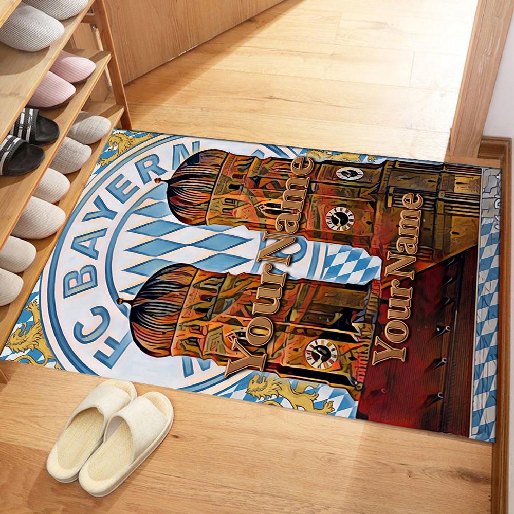 Bayern Munich Personalized Text Carpet Suitable for Foyer Kitchen Dormitory Outdoor Anti-slip Rug Office home decor Spiritual Gift
