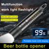 Outdoor Dual Source Strong LED Tungsten Lamp Telescopic Waterproof Torch Bright Work Hook Light Camping Flashlight Zoom Wit N2X3
