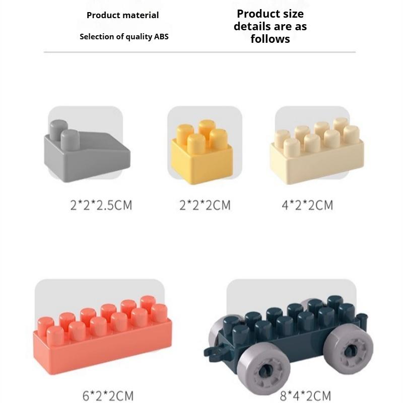 Children's Large Particle Educational Building Blocks Assembly Toys Boys and Girls Baby DIY Early Education Three-dimensional Puzzle Model Gift