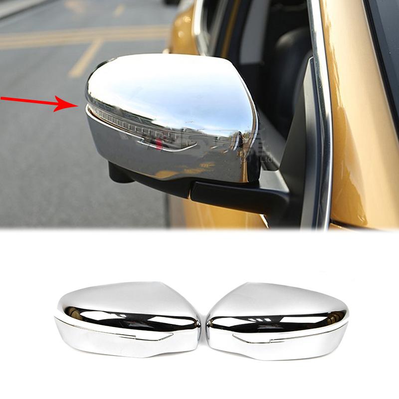 For Nissan Navara NP300 D23 ABS Chrome Door Side Mirror Rearview Frame Cover Trim Pickup Accessories 2015-