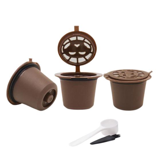 Yousheng многоразовые капсулы для кофе эспрессо фильтры для кофе без пролива многоразовые капсулы для эспрессо с ложкой-кисточкой инструмент для заправки кофейных капсул