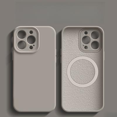 Подходит для чехла для мобильного телефона iPhone16ProMax, магнитная зарядка с анимацией, Apple 15, жидкий силикон, 14, противоударный защитный чехол