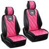 Модный розовый цвет Корона Универсальный чехол на автомобильное сиденье для женщин Девушка Кожа с заклепками Передний чехол-подушка для автосиденья Автоаксессуары