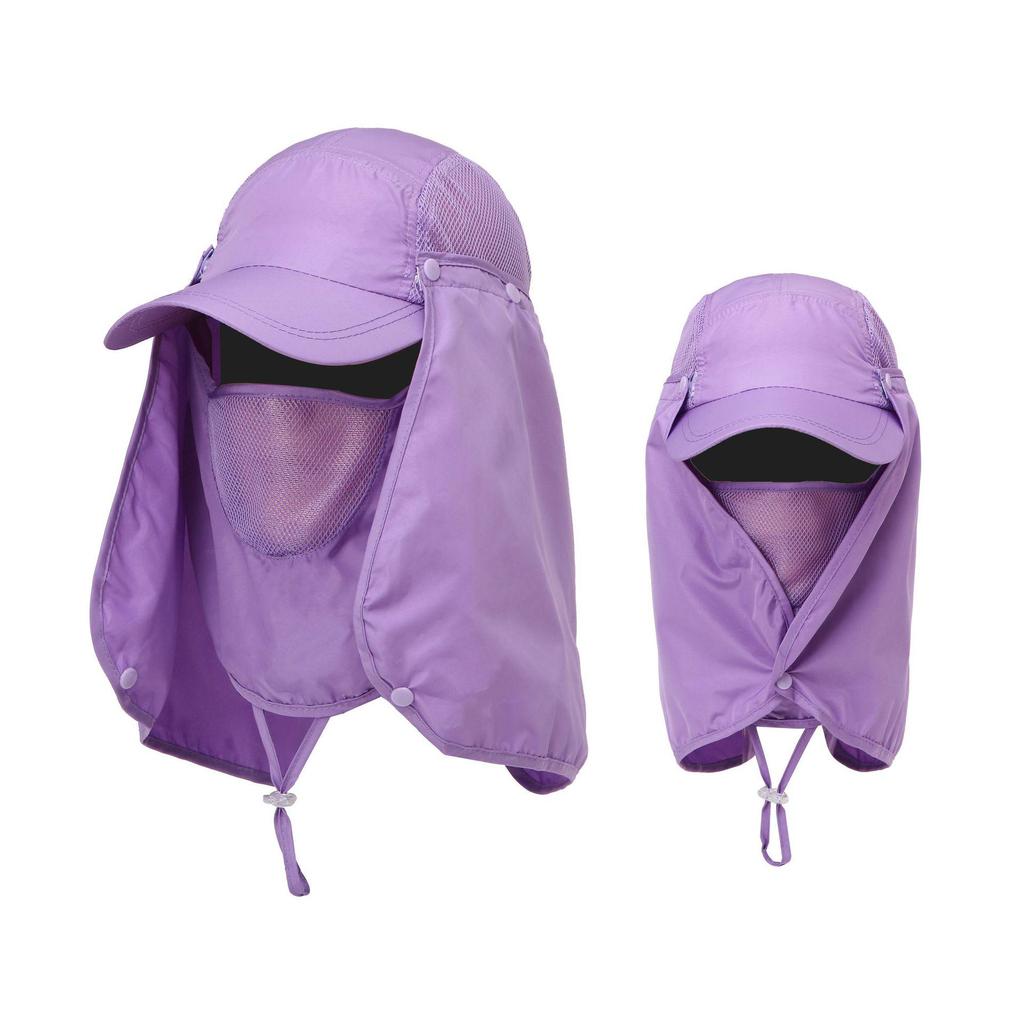 Unisex Quick-Dry Sun Protection Hat for Hiking, Fishing, and Outdoor Activities with Face and Neck Coverage