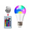 Светодиодная лампа RGB E27 4W 10W 15W AC85-265V с ИК-пультом ДУ, Умная светодиодная лампа RGBW для декора домашней атмосферы
