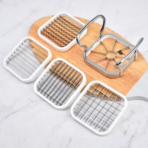 Multifunctional 5 In 1 For Vegetable Fruit Food Cutter Cubes Apple Potato Grater French Fry Slicer Kitchen Accessories