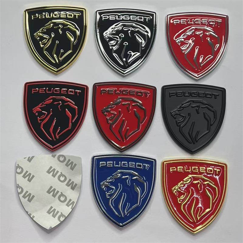 3D Metal Peugeot Emblem Personalized Modification Auto Decoration Sticker Car Body Stickers For Peugeot GT 3008 308 T9 208 508