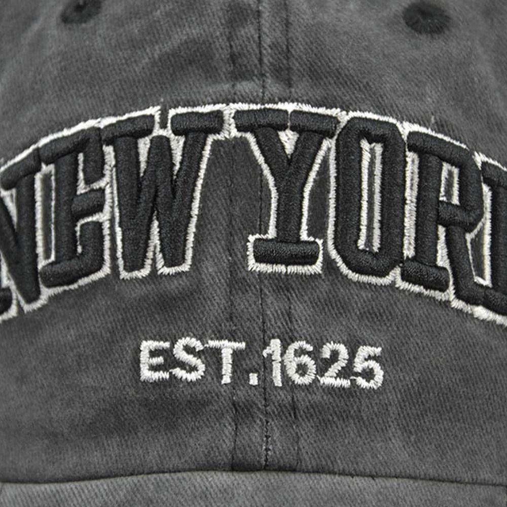 Adjustable New York Embroidery Baseball Caps Sunscreen Hats Distressed Faded Cap Baseball Hats