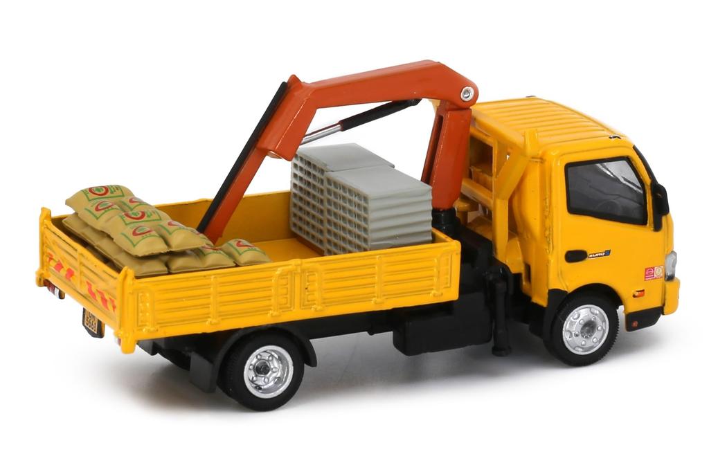 Tiny City Hino 300 Truck with Crane Литой Мини-Автомобиль 1/76 № 170