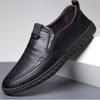 Genuine Leather Shoes for Men Soft Sole Breathable Comfortable Slip Resistant Autumn Winter Casual Dad Shoes