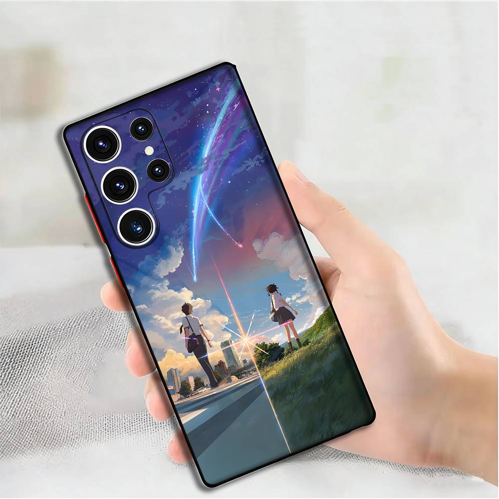 Чехол для телефона в стиле аниме Твое имя Для Samsung S24,25,23,22,21,20 Plus Ultra 5G Lite Ударопрочный чехол