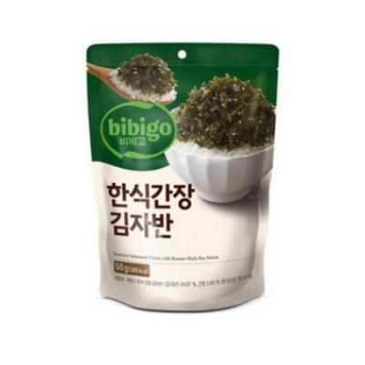 bibigo Жареные хлопья морских водорослей с соевым соусом по-корейски 50 г x 2