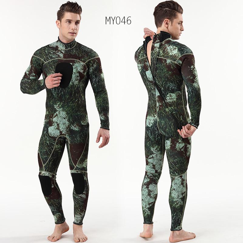 3MM Camouflage Neoprene One-Piece Wetsuit for Surfing & Diving