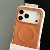 Деловой чехол из замши и овчины для телефона iPhone 17 Air 16 15 14 13 12 Pro Max Plus Для Magsafe Магнитная зарядка Жесткая крышка