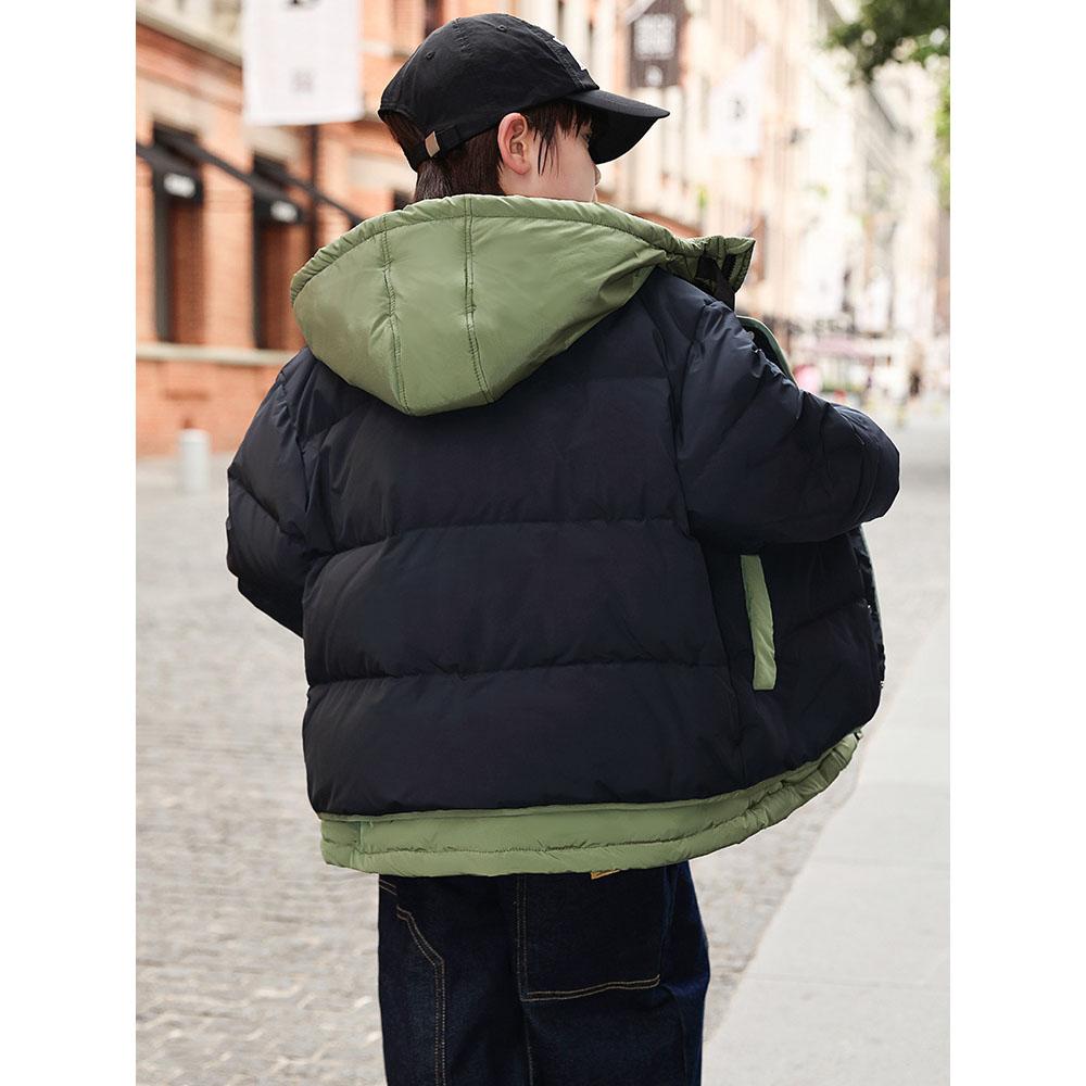 Зимняя детская куртка для мальчиков, утолщенная и модная пуховая хлопковая куртка для мальчиков 4-14 лет на зиму