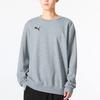 Puma SS22 Solid Color Logo Pullover Sweatshirt Men Tops Grey 656933-33