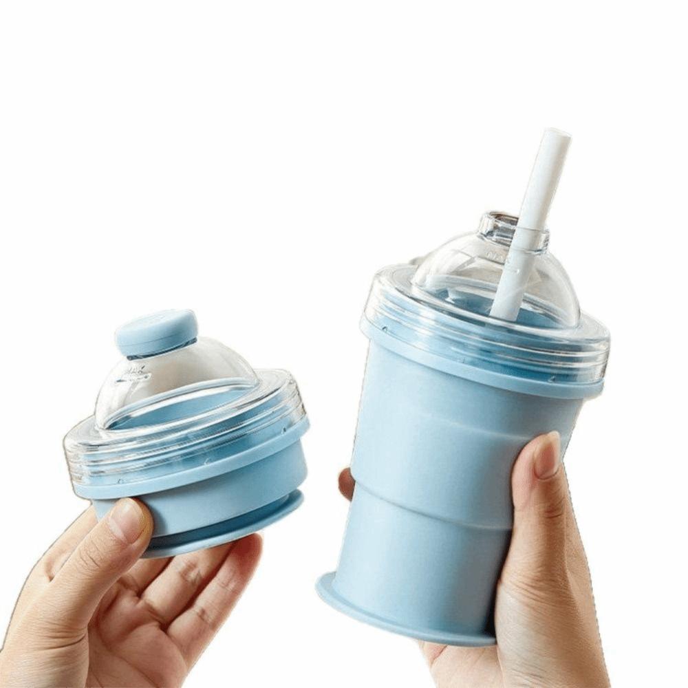 Leak-Proof Ice Cube Water Bottle Easy To Demold Ice Kettle Silicone Collapsible Mug Outdoors