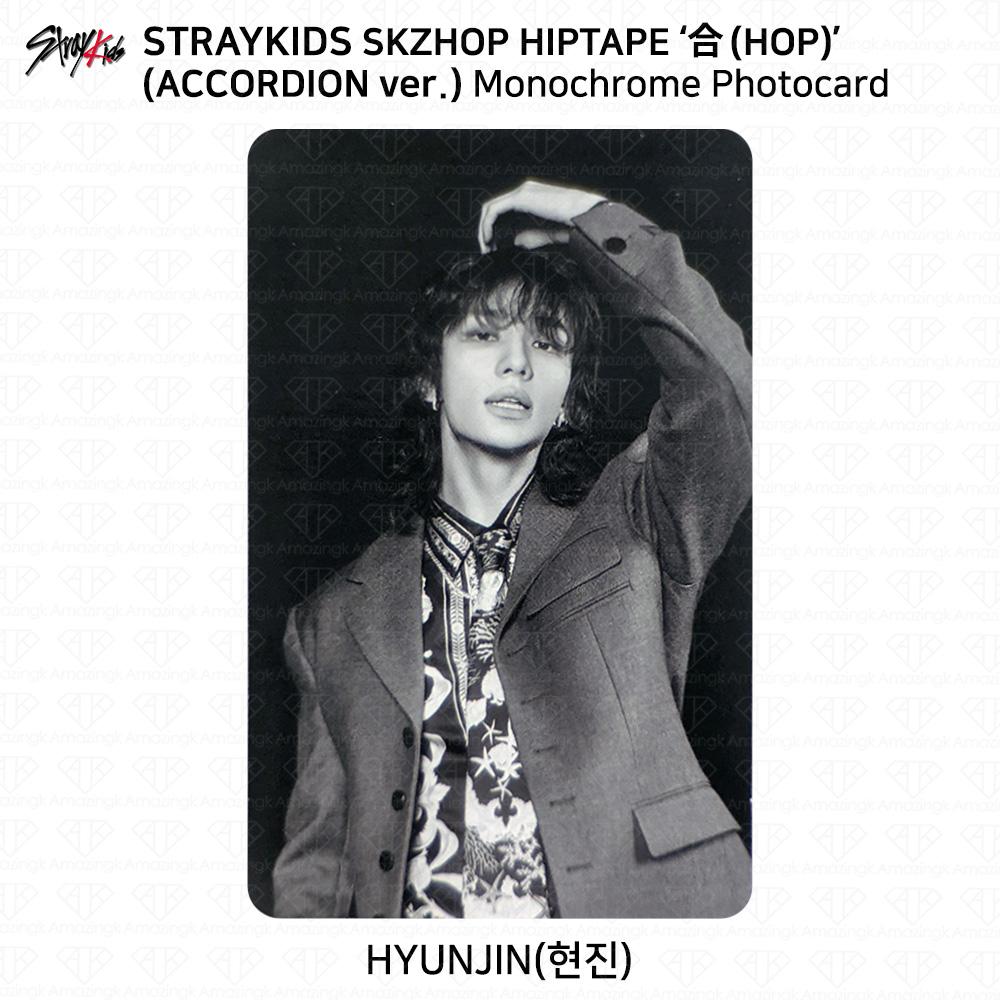 Stray Kids SKZHOP HIPTAPE HOP Аккордеон Официальная фотокарточка Unit Monochrome