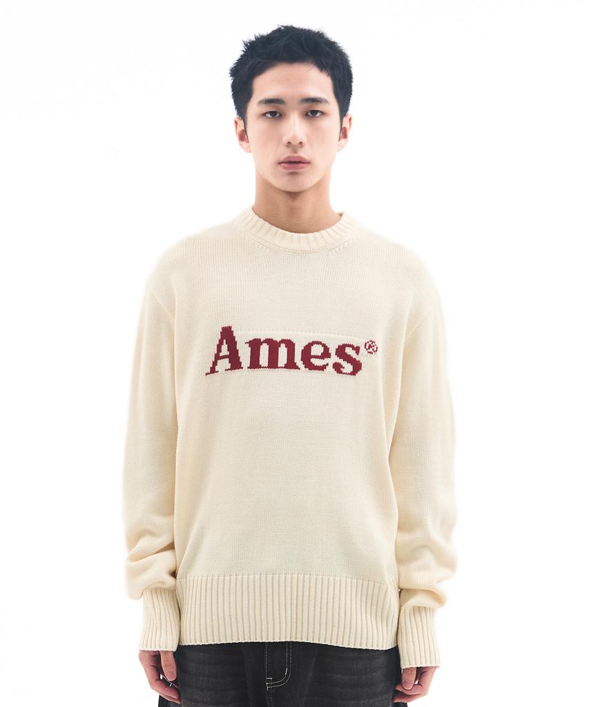 AMES-WORLDWIDE Basic Pullover Knit Ivory