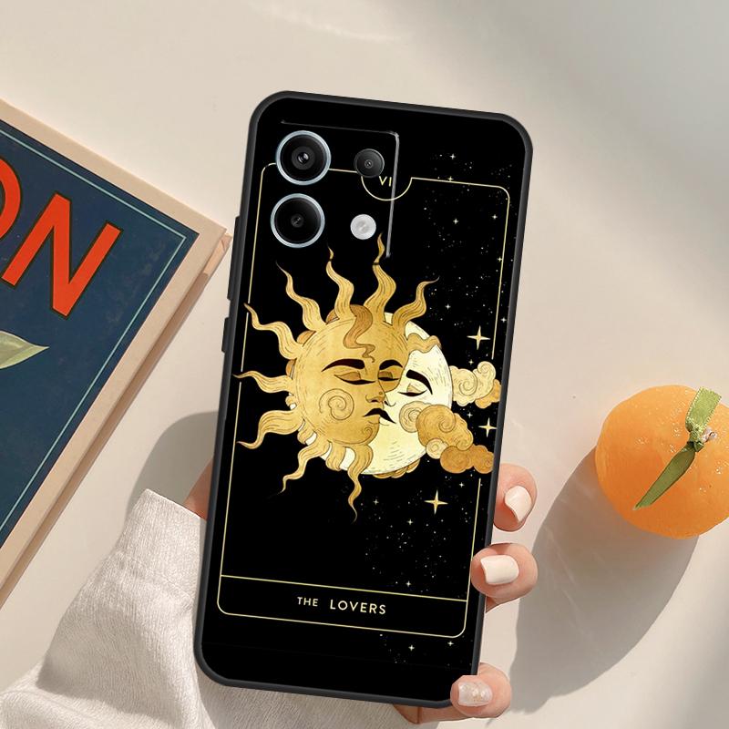 Crescent Moon Sun Funda For Xiaomi Redmi Note 9 10 11 12 13 14 Pro 9S 10S 11S 12S Redmi 13C 10C 12C 14C Case