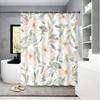 1 шт. Нордический цветочный акварельный принт Шторка для душа, Водостойкая полиэстеровая ткань с люверсами, Художественный декор для ванной комнаты
