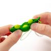 2PCS Fidget Toys Squeeze Pea Beans Keychain ADHD Decompression Toy Novelty Gifts Adults Children Juguetes Antiestrs Autismo