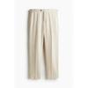 H M Linen Blend Suit Pants Regular Fit ligHt Beige