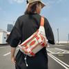 Color Block Chest Bag Girl Crossbody Bag Men Sports Shoulder Bag