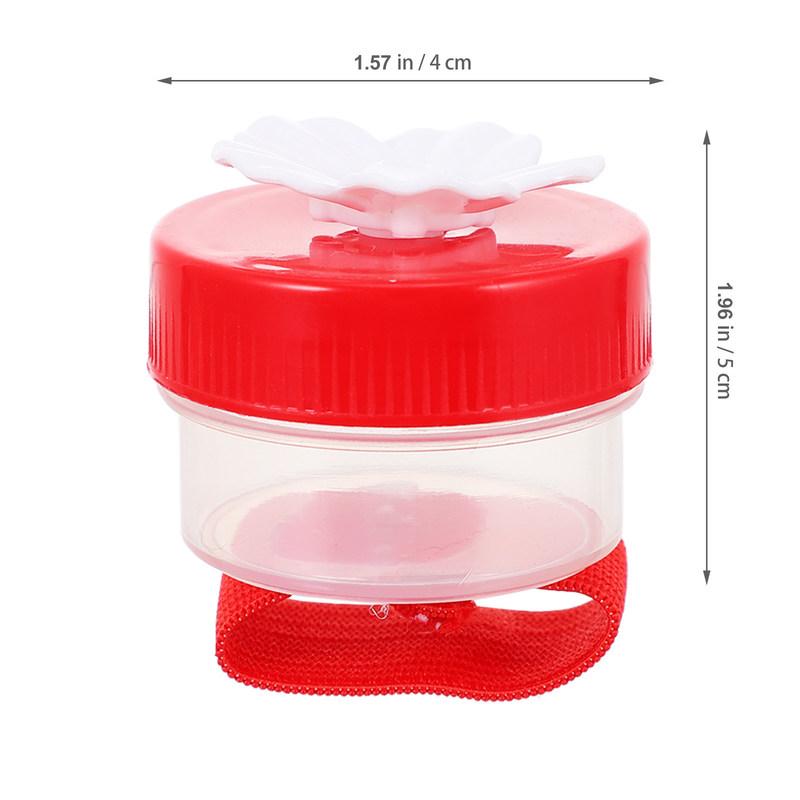 1Pcs Hummingbird Feeder Plastic Flower Shape Handheld Creative Feeding Tool Replacement Feeding Outlet Bird Feeder Accessories