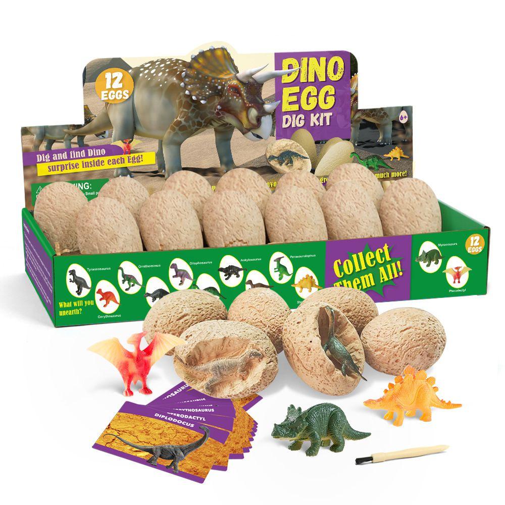 Engaging Dino Egg Dig Up Mining Kit For Educational Stem Projects For Kids Ages 5-8