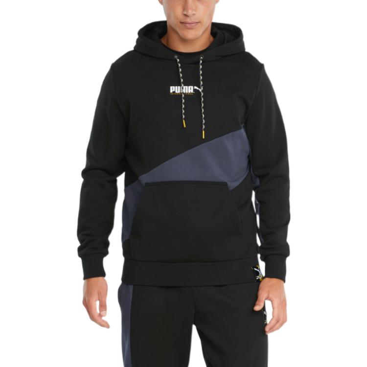 PUMA Sweatshirts Men's Black Hooded Moderate Regular 533084-01