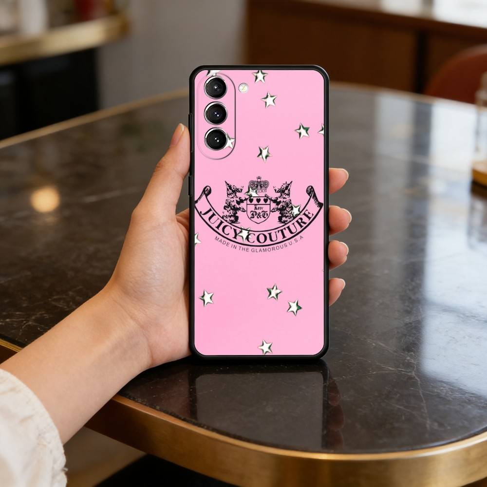 Чехол P-Pink J-Juicys C-Coutures для Samsung Galaxy S21 S25 FE S24 S23 Ultra S20 S9 S22 Plus S10 TPU Чехол