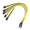 2Pcs S7 S9 To 5X PCI-E PCIe 6Pin GPU Graphics Card Splitter Power Cable Adapter