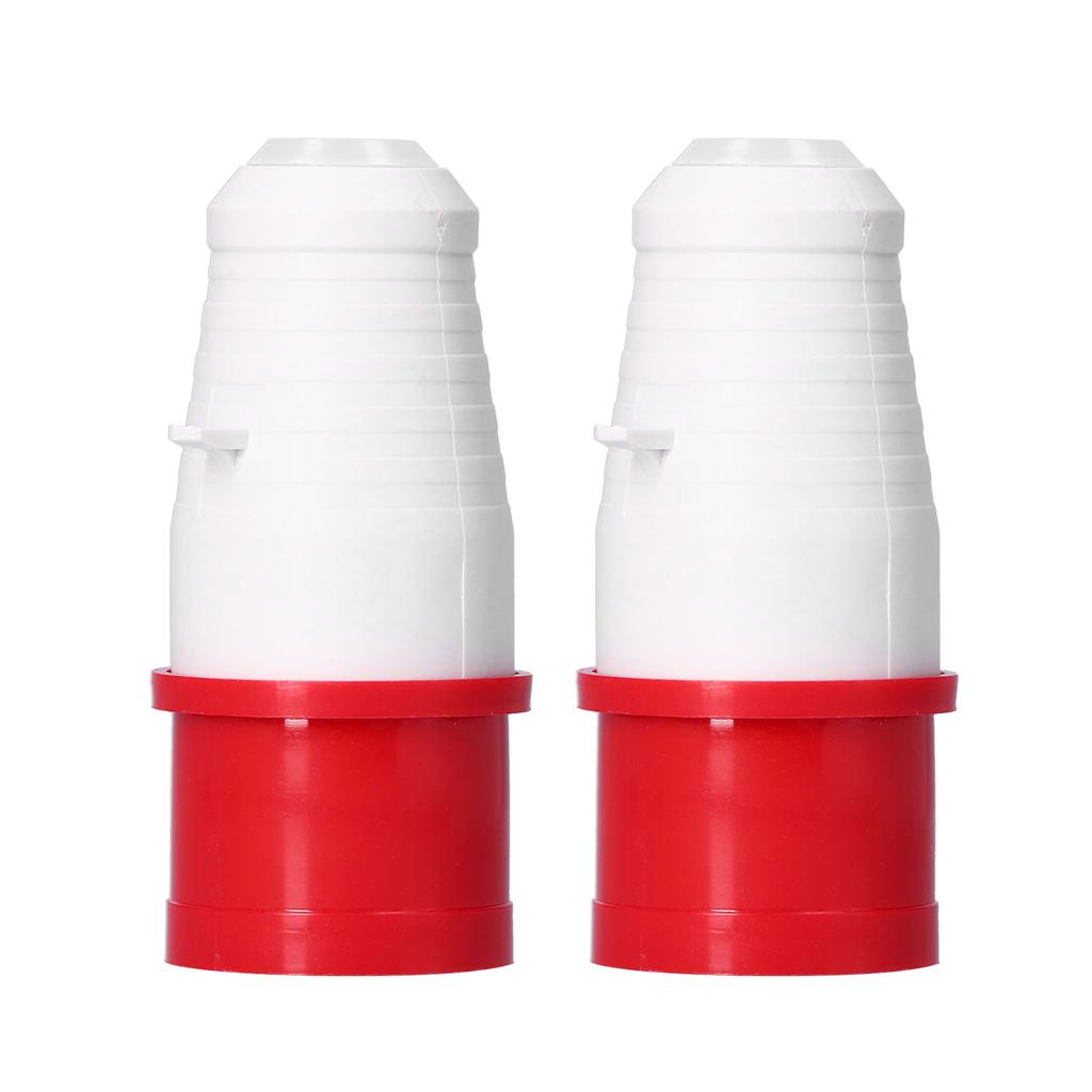 2 шт. 4-контактная промышленная вилка 3-фазный круглый водонепроницаемый разъем 3P+E IP44 380В415В 16А