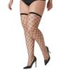 Fashion Woman Girls Lolita Ultra Thin Elastic Stockings with Non-slip Silicone Female Sexy High Over The Knee Gothic Stocking Hosiery Black Plus Size