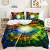 Bed Three-Piece 3D Pattern Creative Quilt Cover 3D Digital Printing Kit