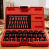 Bolt Extractor Set Easy Out Metal Heavy Duty Hand Tools 25-Piece Stripped Lug Nut Remover For Damaged Stripped Broken Screws