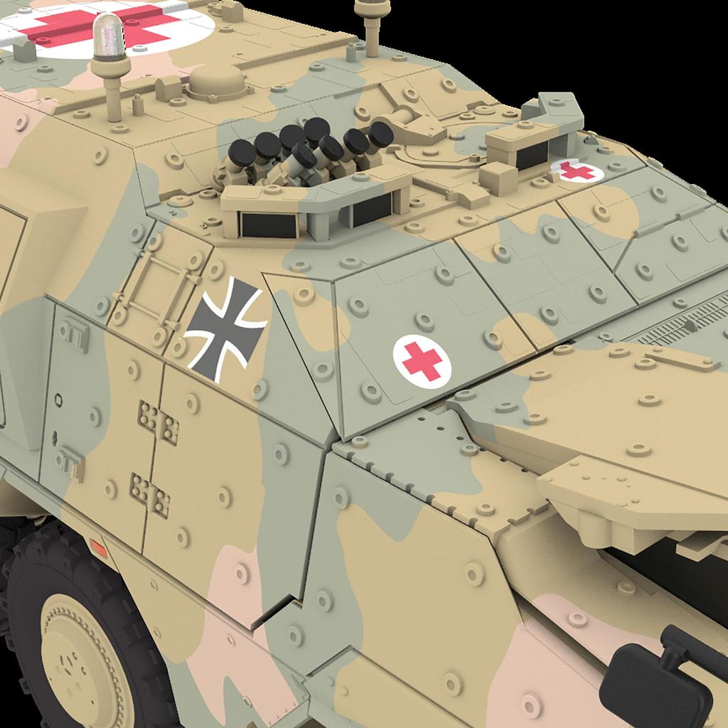 Revell 1/72 GTK Boxer sgSanKfz Plastic Model Kit 03362 (Armored Medical Vehicle, Assembly Kit for Collection and Diorama)