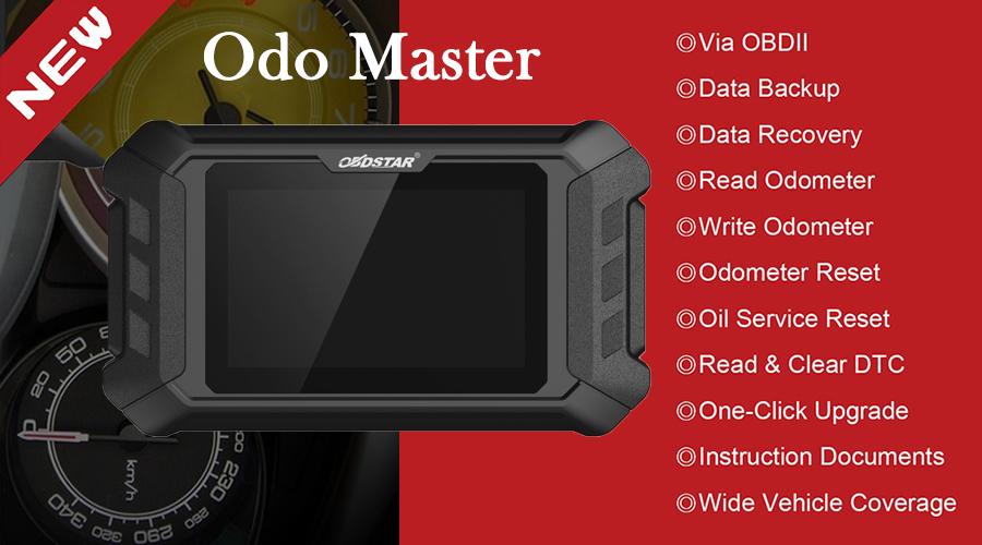 Полная версия OBDSTAR ODO Master 2025 для регулировки одометра/сброса уровня масла/функций OBDII Получите бесплатный адаптер FCA 12+8 с 13 месяцами бесплатного обновления
