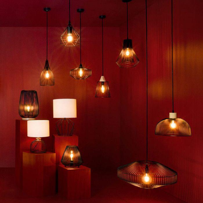 “Azur” Black Metal Pendant Light D30 Atmosphera