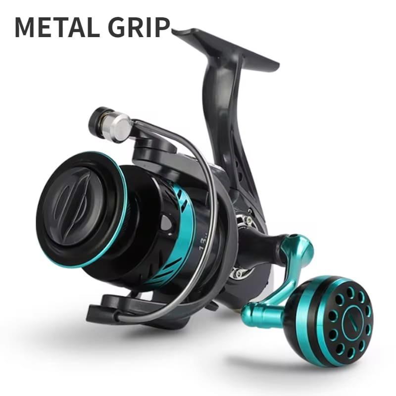 New Popular DK 1000~7000 Series 5.2:1 Gear Ratio 22LB Maximum Drag CNC Full Metal Spool Spinning Fishing Reel for Freshwater and Saltwater