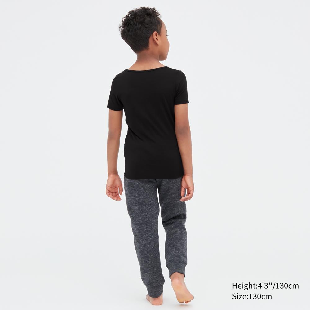 Uniqlo KIDS Heattech воротник с короткими рукавами