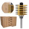 1pc 8/12.7mm Shank Brand New 2 Teeth Adjustable Finger Joint Router Bit Tenon Cutter Industrial Grade for Wood Tool