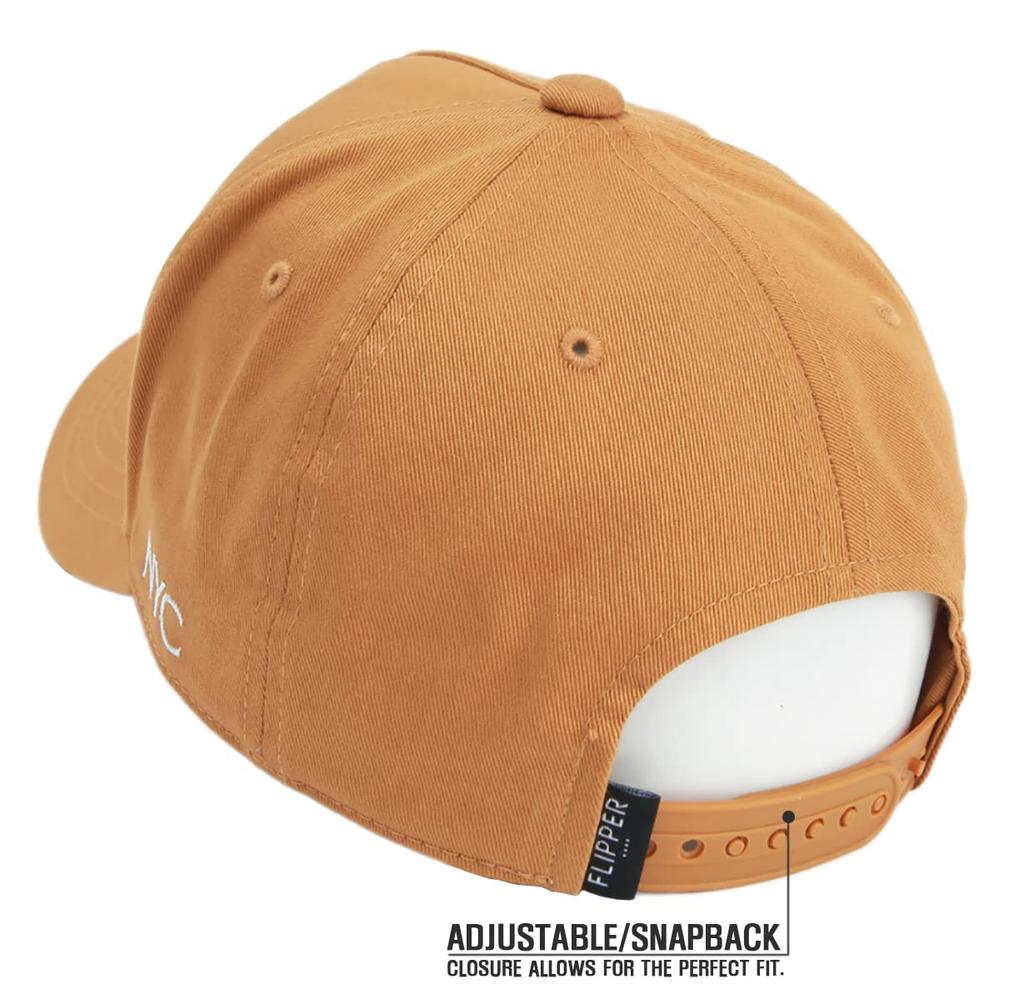 Подлинная кепка с вышивкой в виде статуи Свободы из Нью-Йорка, глубокая, большого размера, корейская брендовая кепка, верблюжья кепка [FLIPPER] для мужчин (МЛ, Браун)