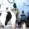 Crow Tree Topper Christmas Treetop with Spring Base Party Supplies Halloween Ornament for