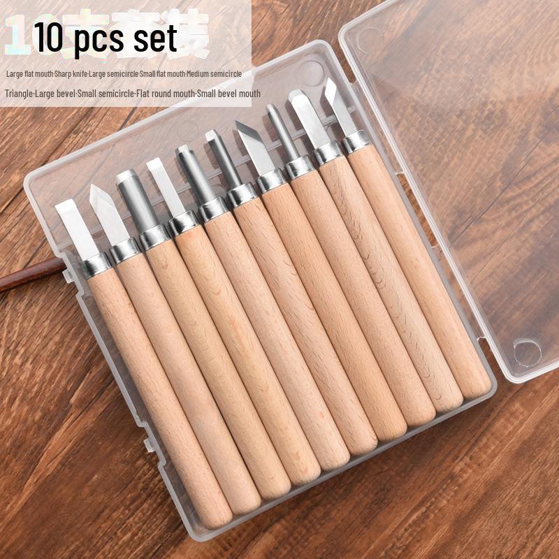 Набор ножей для резьбы по дереву: Набор для резьбы по дереву и резиновые штампы