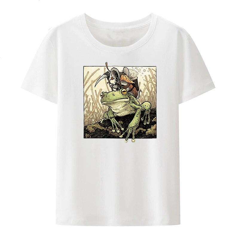 Xxx Юмор Пара Тонких Прекрасных хлопковых футболок с маленькой лягушкой Унисекс Roupas Хипстерская Дышащая Блузка с популярным персонажем Camisetas Mujer