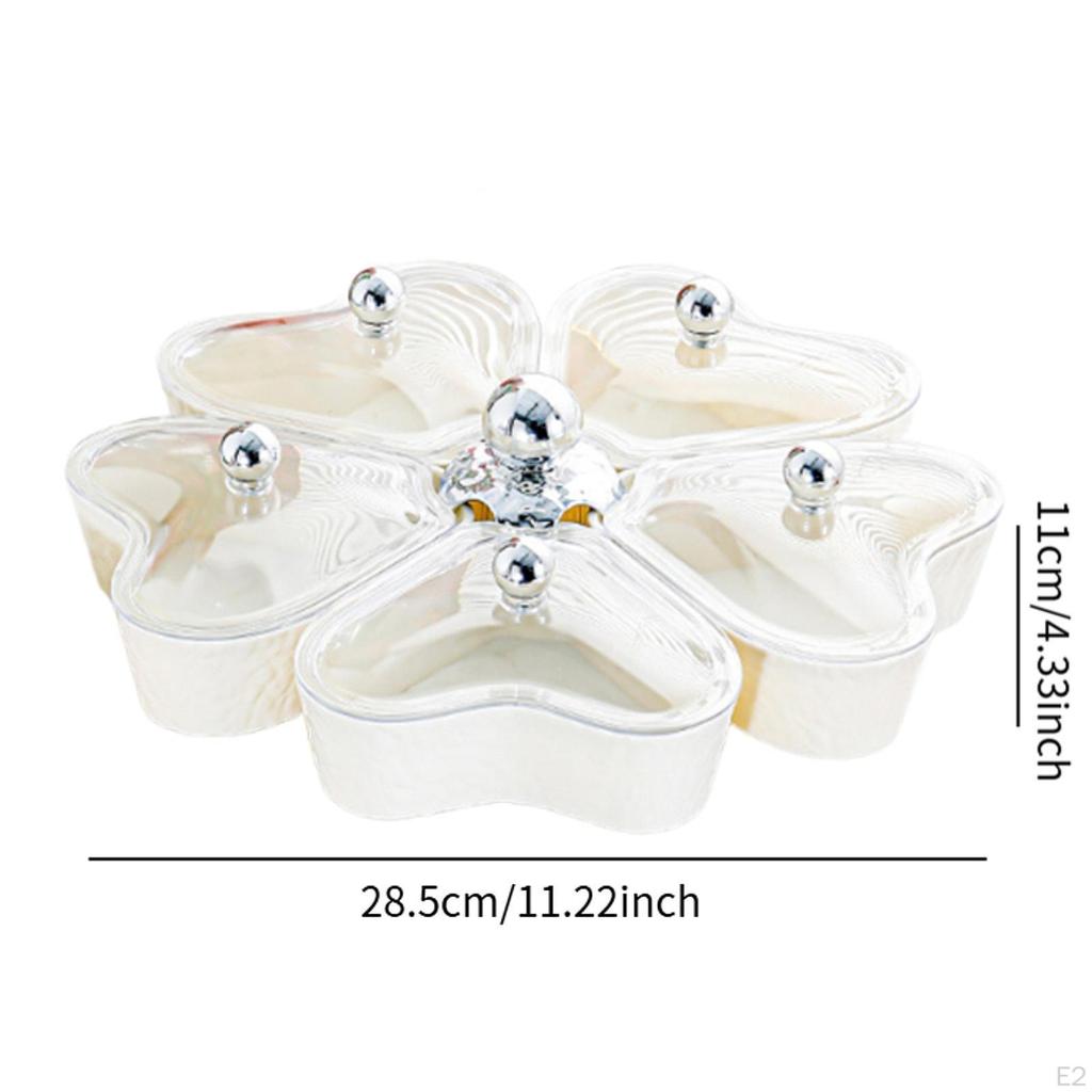 360° Rotating Tray for Dried Fruits and Candy Storage